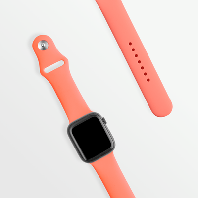 Diamond & Anchor Tangerine / 41MM/40MM/38MM Silicone iWatch Sport Watch Band/Strap