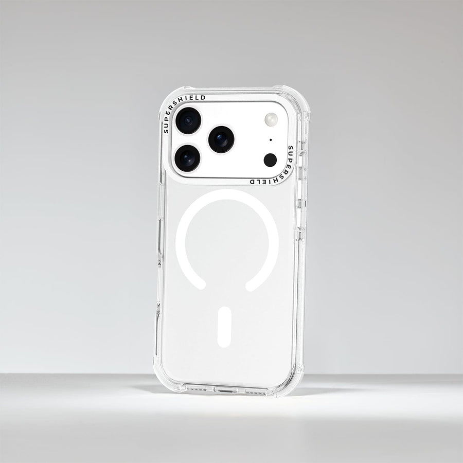 Super Shield Phone Case Clear and White / iPhone 17 Spectre Magsafe iPhone 17 Case