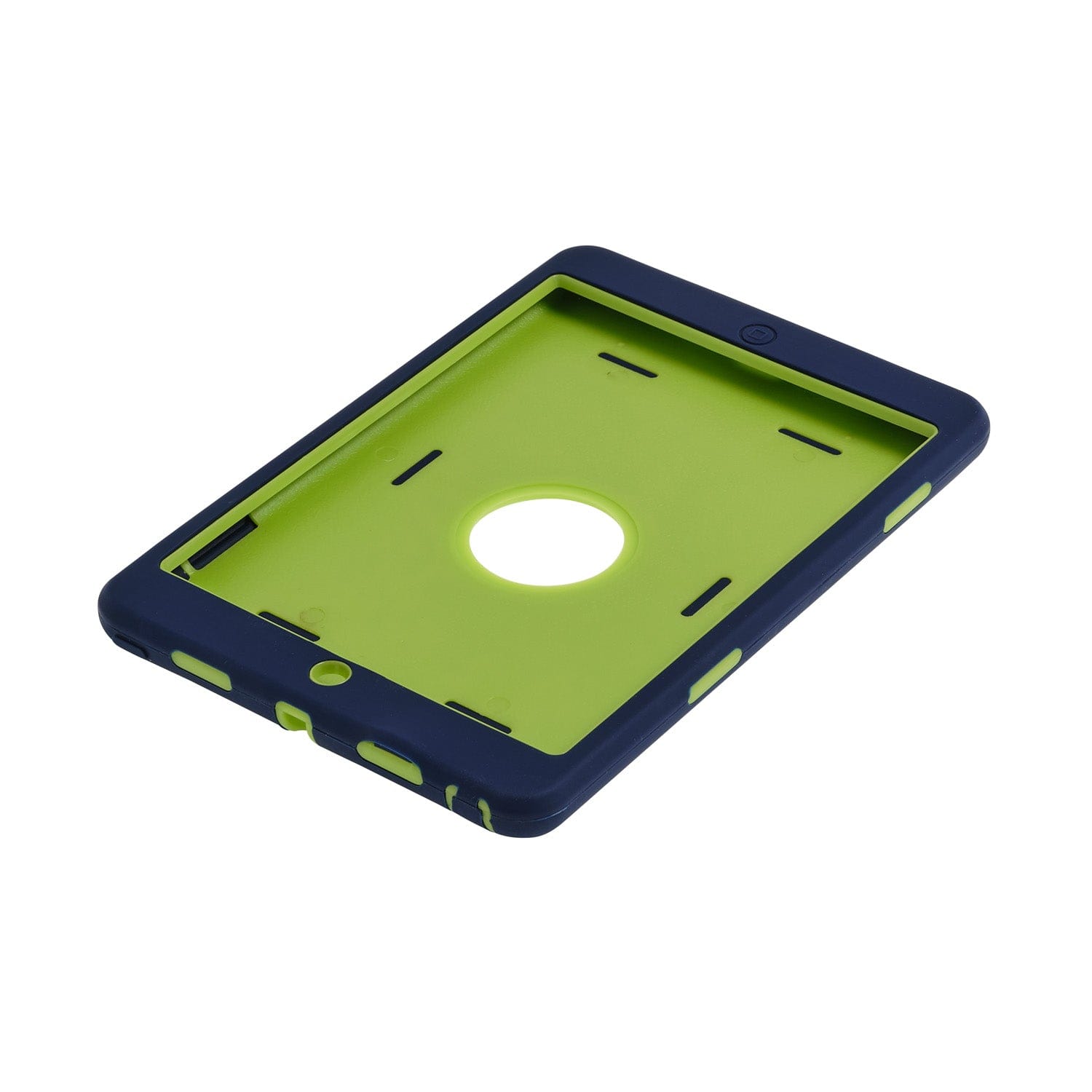 Super Shield iPad & Tablet Cases SUPER SHIELD  PROTECTIVE RANGE RUBBER BOUNCE IPAD MINI 1/2/3#Colour_Navy on Yellow Green