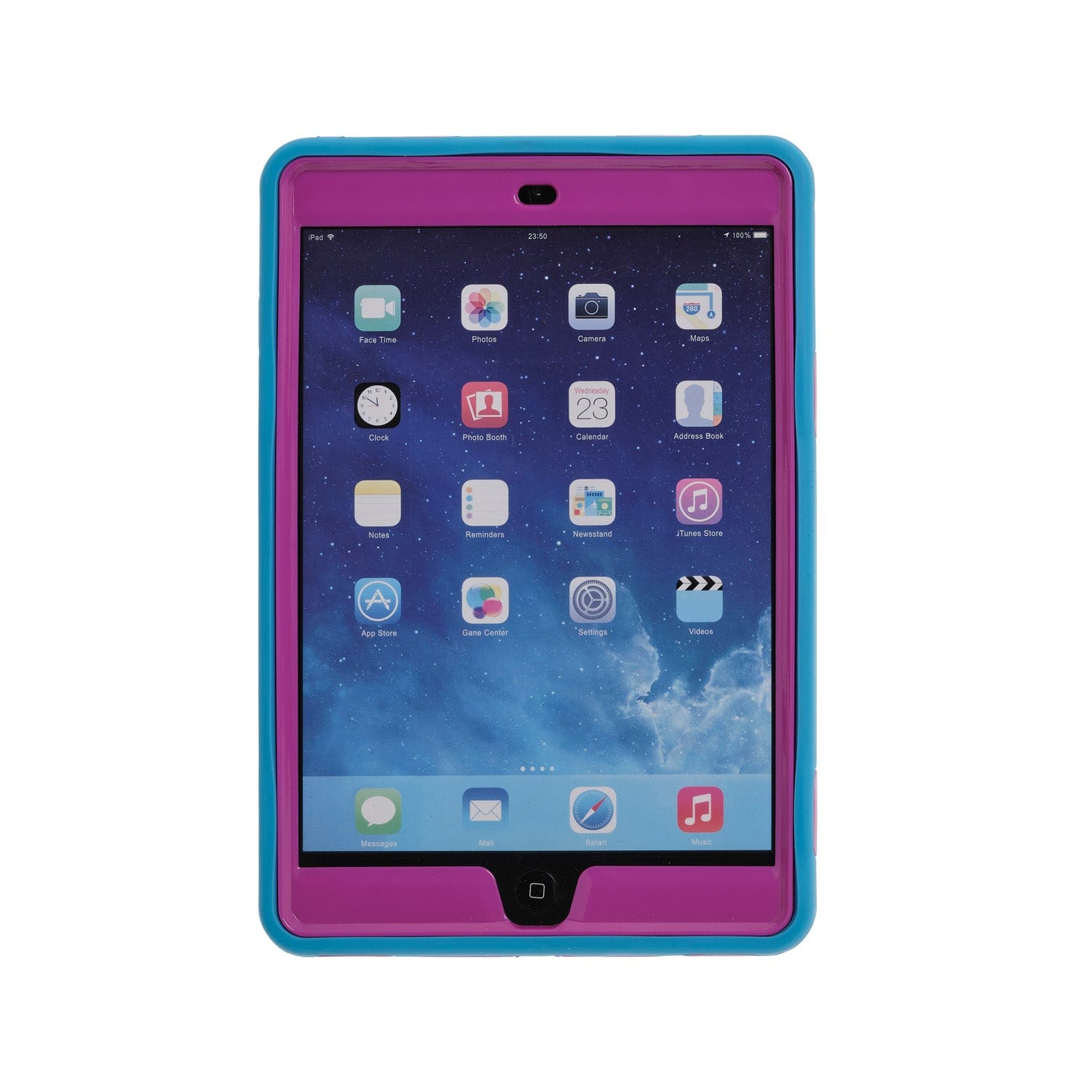 Super Shield iPad & Tablet Cases SUPER SHIELD  PROTECTIVE RANGE RUBBER BOUNCE IPAD MINI 1/2/3#Colour_Blue on Pink 