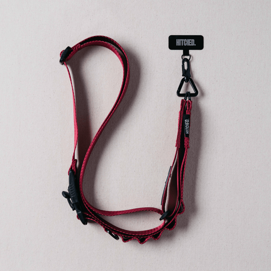 Hitched Crossbody Straps Loop Red Wine Trinity